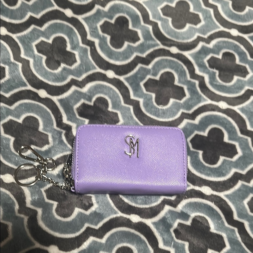 Steve Madden Purple Wallet with Silver Accents